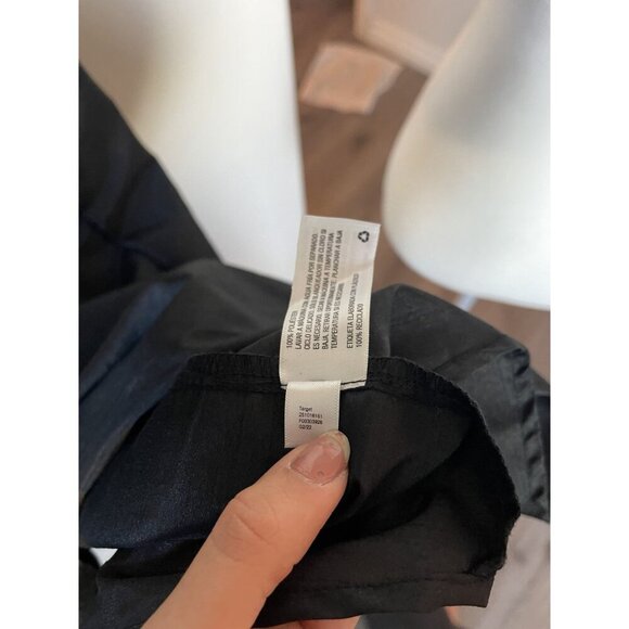 Kika Vargas X Target Black Tiered Ruffle Midi Dress 1X Puff Sleeve Fairy Grunge - Picture 12 of 13